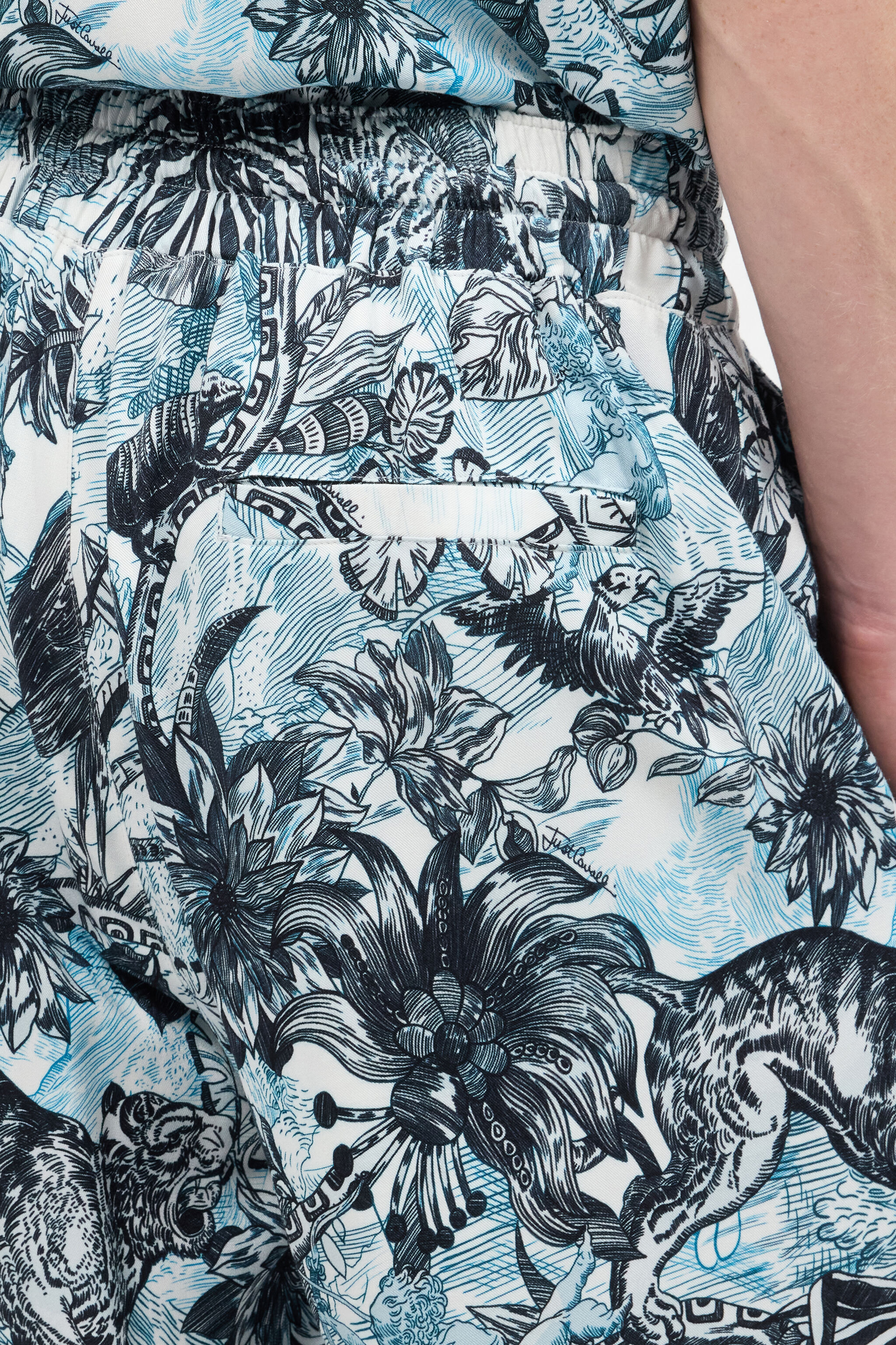 JC Sportliche Shorts Mit Print Allover Hellblau UFT010-UF030