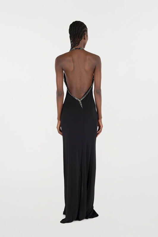 RC Long Dress with Rhinestones RC Long Dress with Rhinestones Black VQR103-JE034