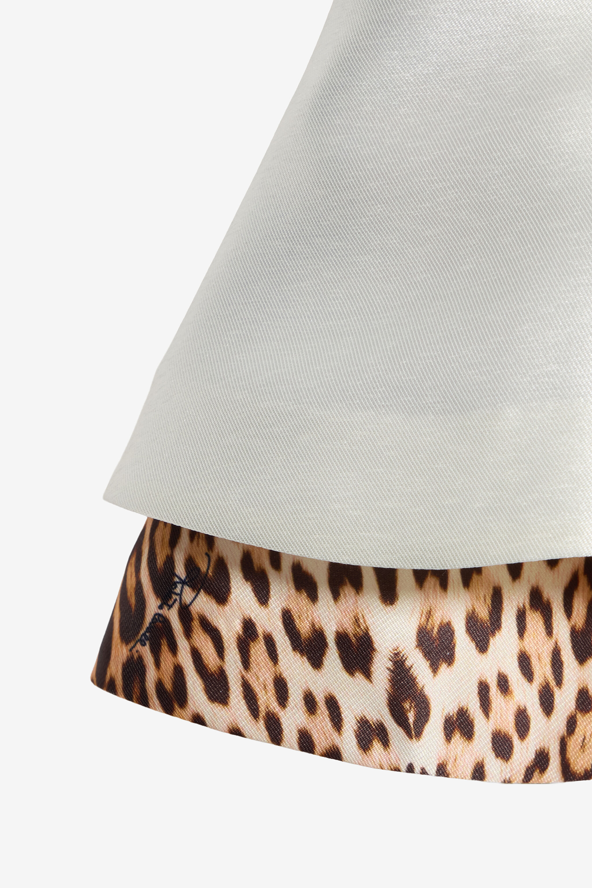 JU Abito Bianco Latte Con Logo E Inserti Jaguar Skin MILKY WHITE VJT100-RDJ01