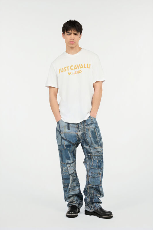 JC T-Shirt Avec Logo Floqué WHITE UFT058-UF078