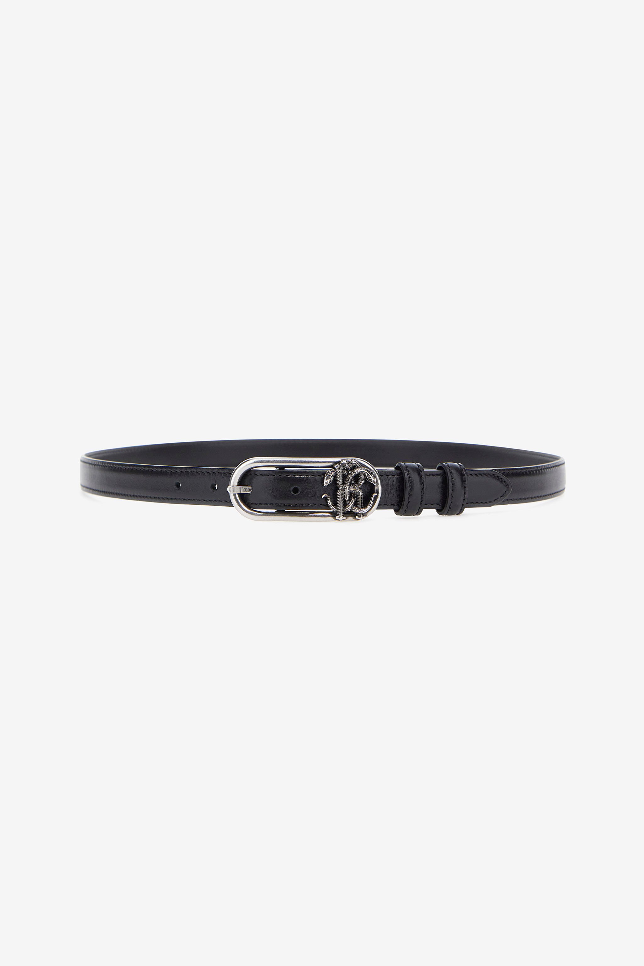 RC Belt with Monogram Mirror Snake Negro RRC002-PZ132