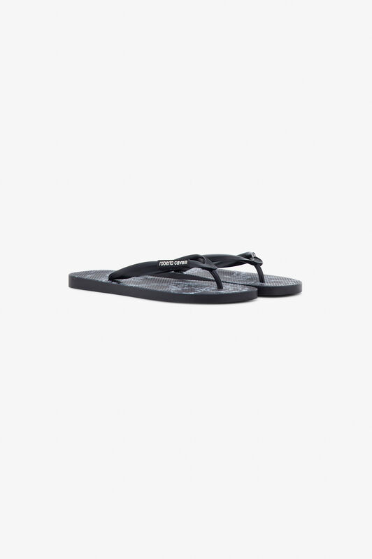 RC Infradito con Logo Nero SRS062-ABL64