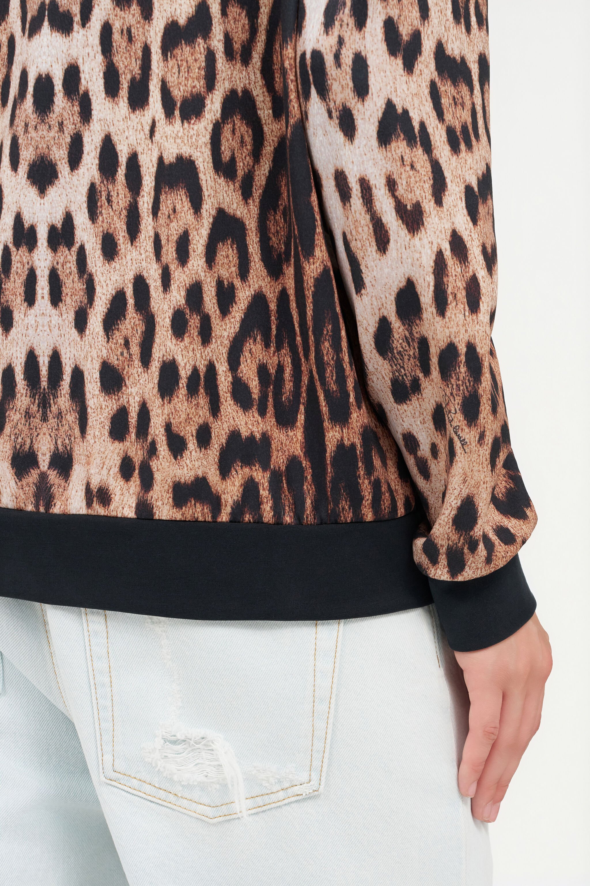 RC Leopard Print Sweatshirt JAGUAR QOT66B-2OG34
