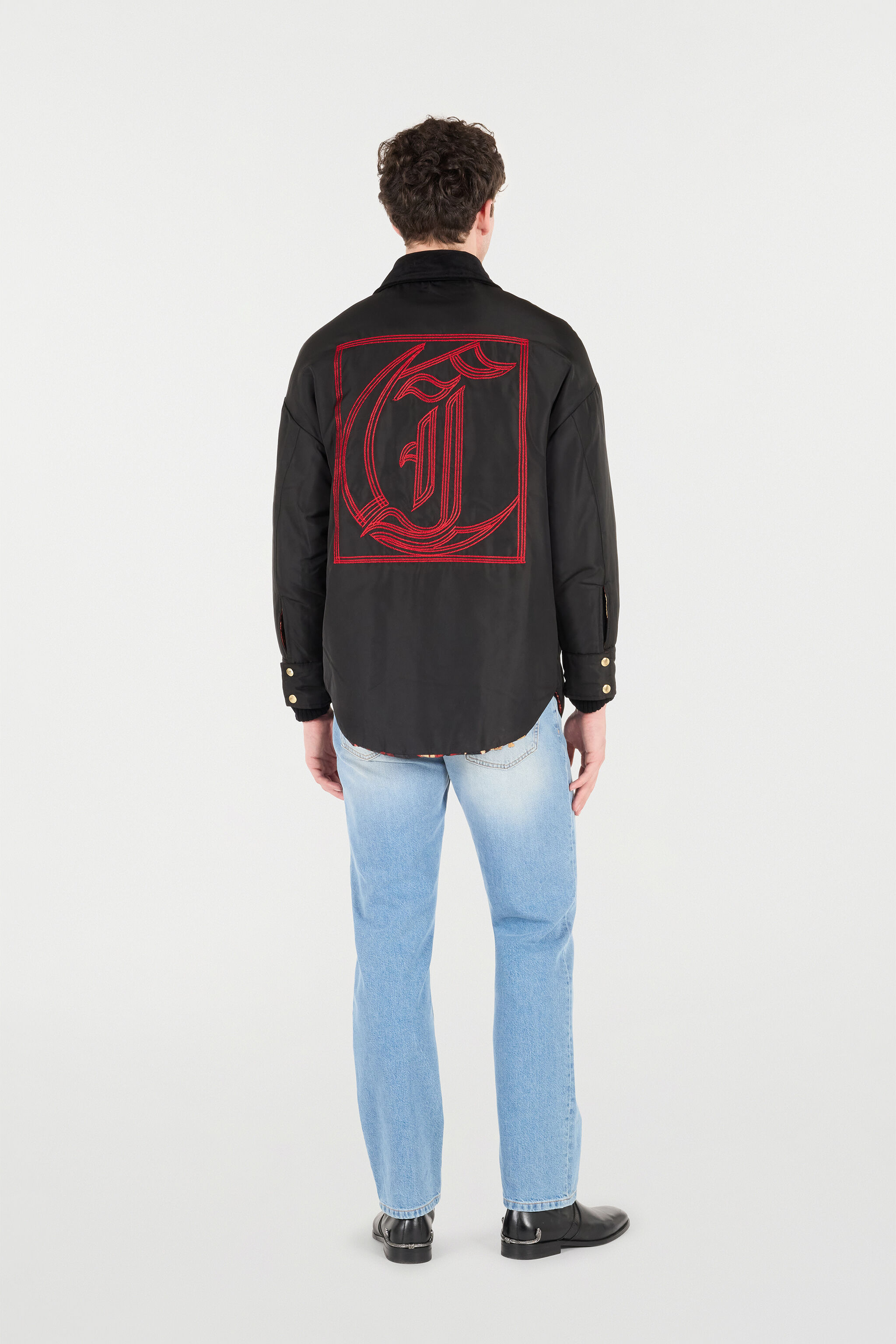 JC Jacket With Zipper And All-Over Print Fuchsia TFT153-TF220