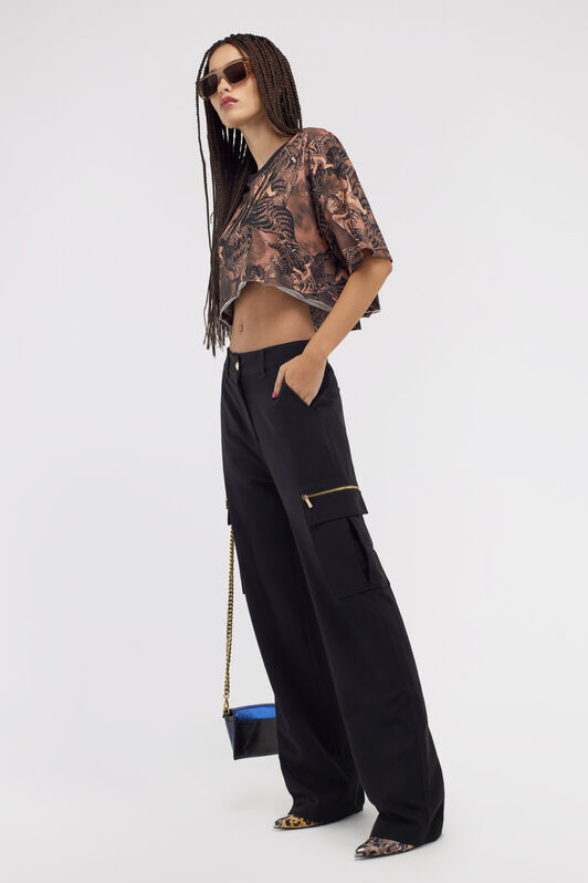 JC Just Cavalli trousers Black SFT010-SF833
