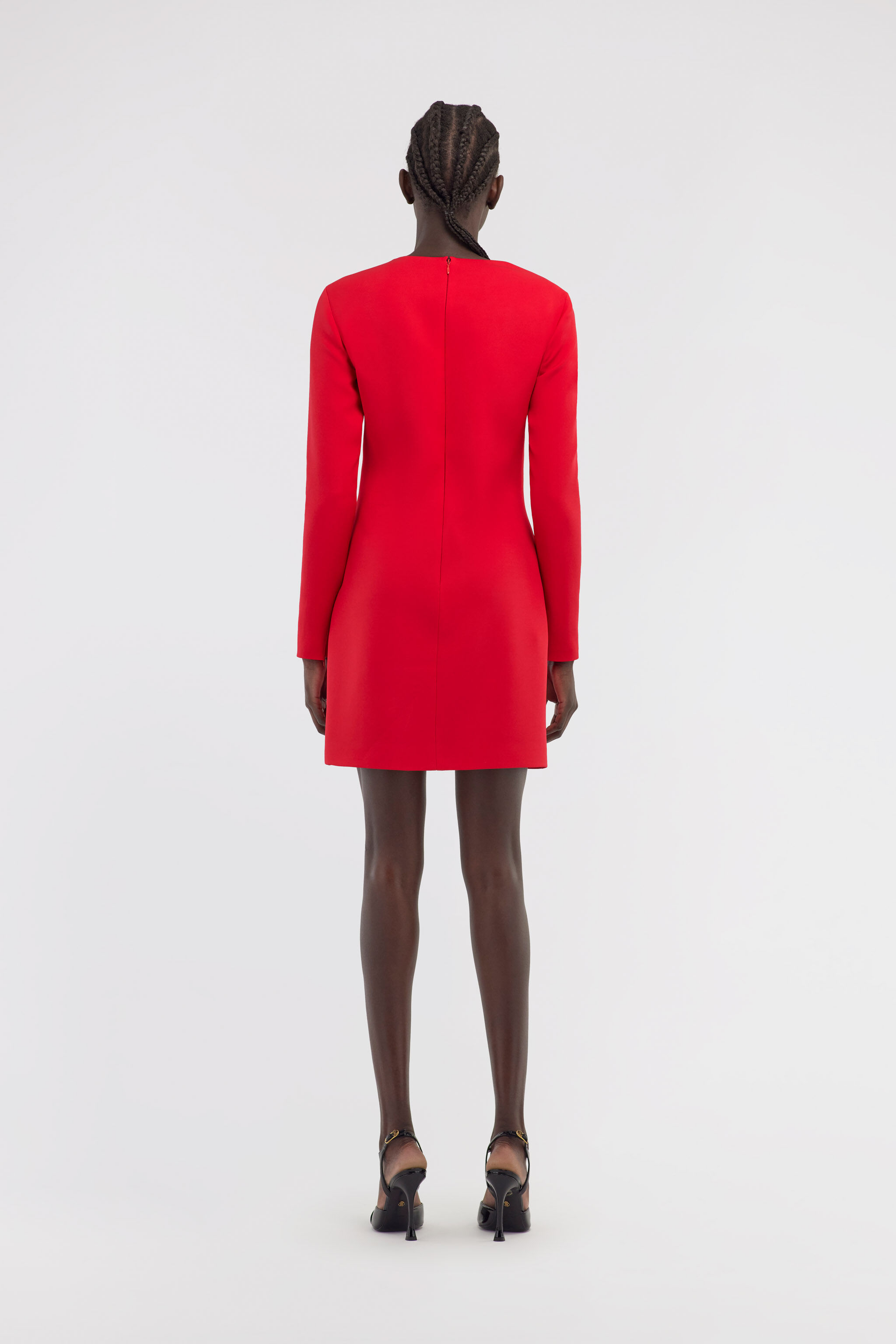 RC Long-sleeve dress with RC Rot NOT10B-KU012