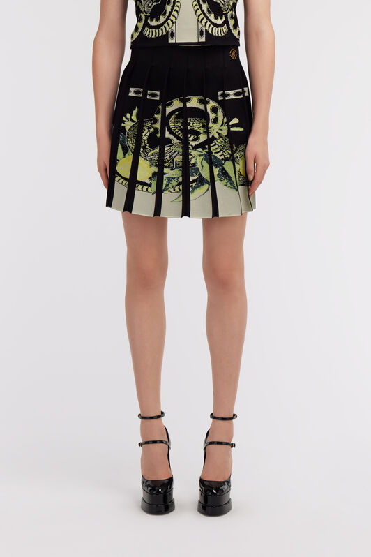 RC Lemon print knit skirt Black SKM301-MI150