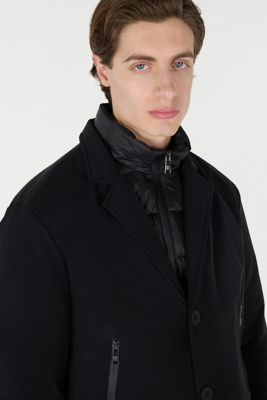 RC Padded Jacket With Quilted Insert Black OOT40E-SBO04