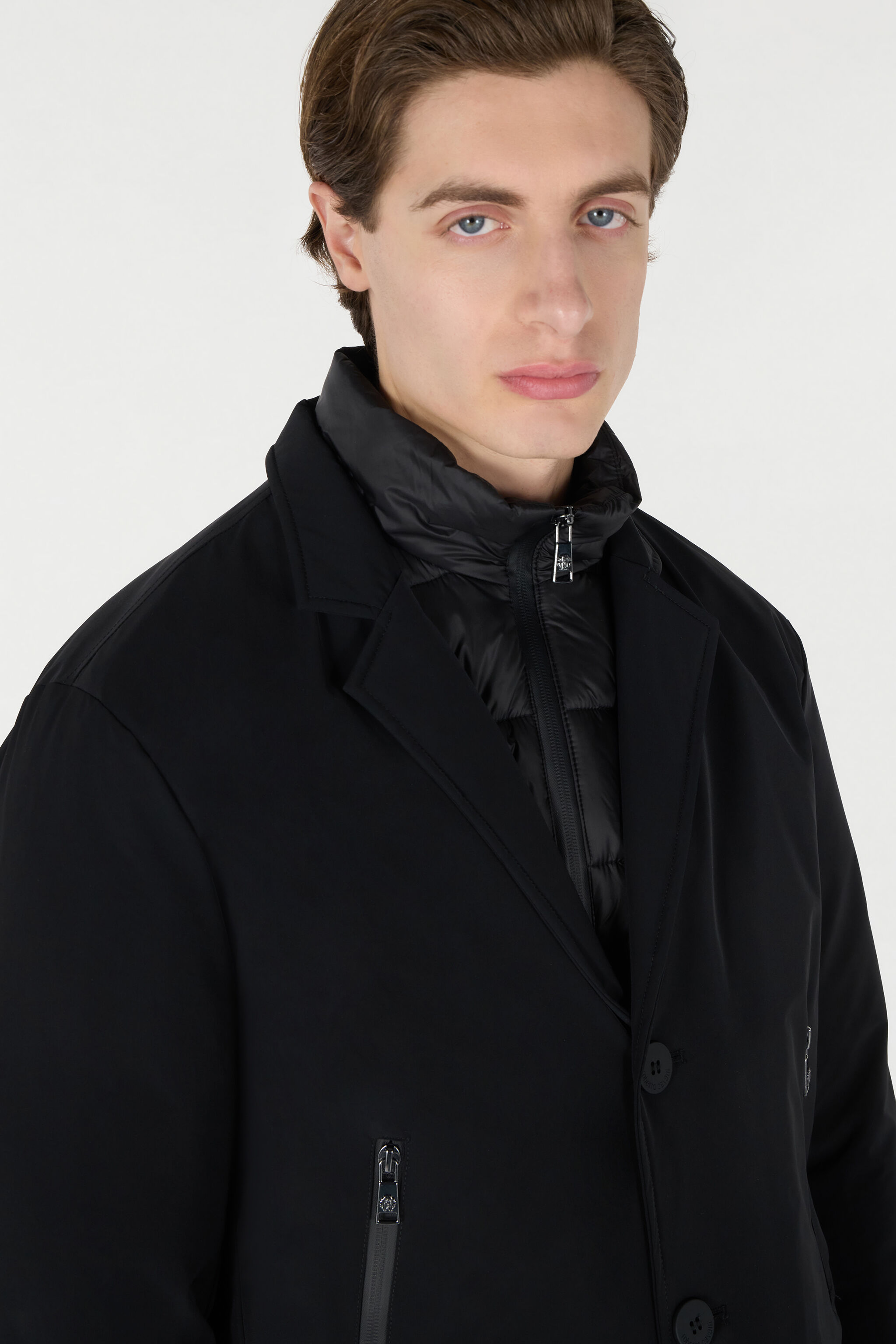 RC Padded Jacket With Quilted Insert Black OOT40E-SBO04