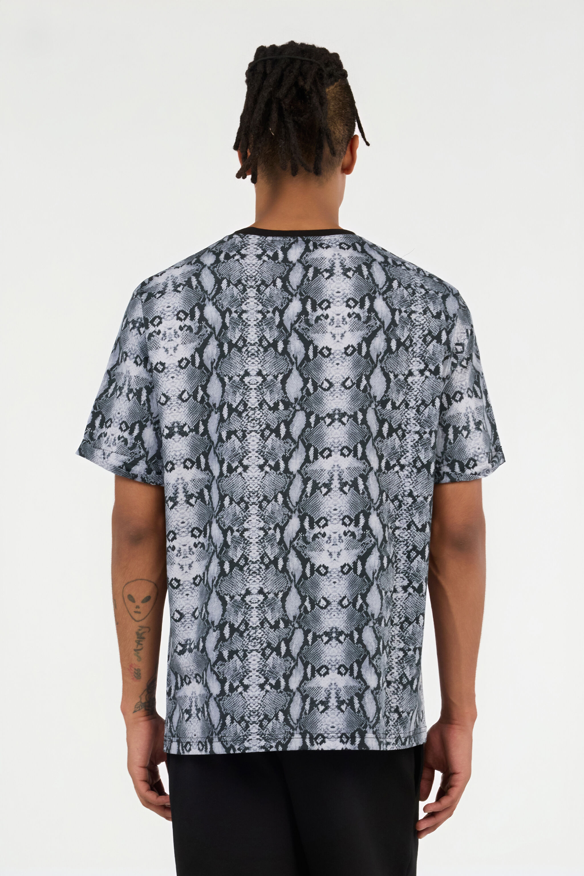 RC Python Print T-Shirt BLACK QOT62C-JFR25