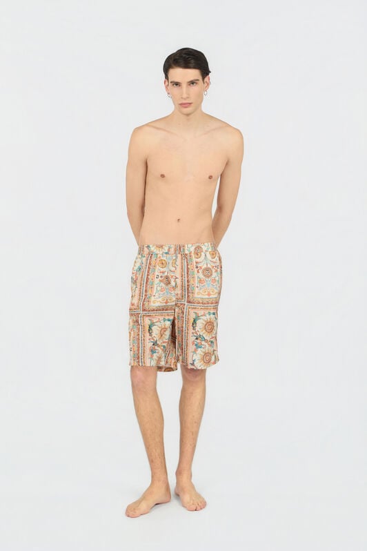 JC Bermuda-Badeshorts Mit Persian Tarot Print JC Bermuda-Badeshorts Mit Persian Tarot Print 744 BEIGE + 217 AZZU WFT137-WF195