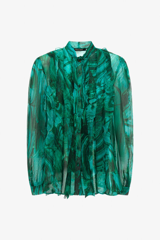 RC Malachite Print Blouse Green TKT711-CKN06