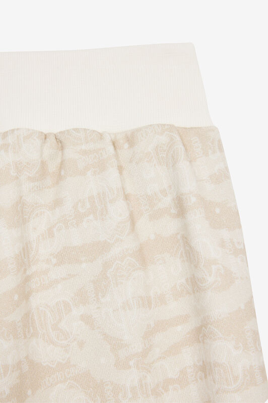 JU Sport Pants With Tiger Skin Print Ivory UJT20F-5OO44
