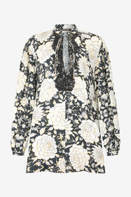 ${brand} Mini Dress with Floral Print and Lace ${colorDescription} ${masterID}