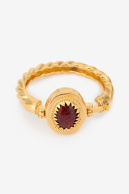 ${brand} Golden Bangle With Ruby Stone ${colorDescription} ${masterID}