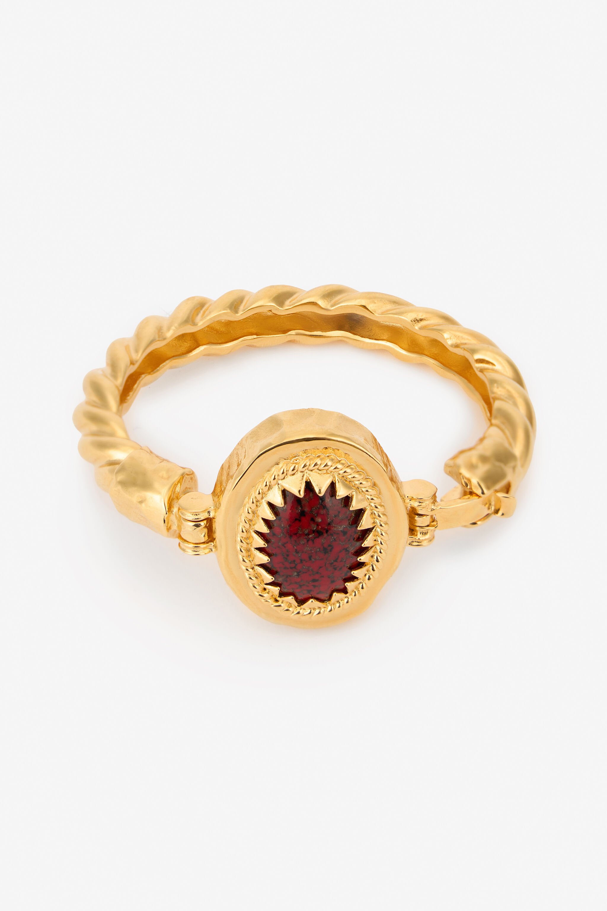 RC Bracelet Doré Rigide Avec Rubis ORO/RUBINO VWG008-AM081