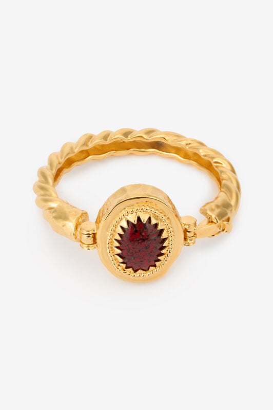 RC Golden Bangle With Ruby Stone RC Golden Bangle With Ruby Stone ORO/RUBINO VWG008-AM081