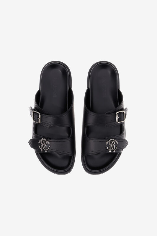 RC Flat sandals Schwarz SRS064-PZA12