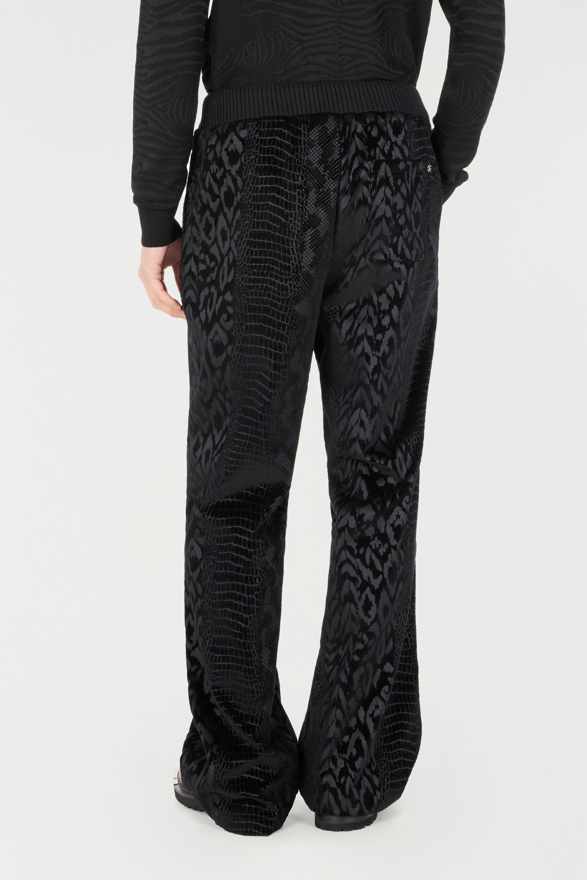 RC Pantalon Avec Motifs Animaliers Noir URT25Y-CJ007
