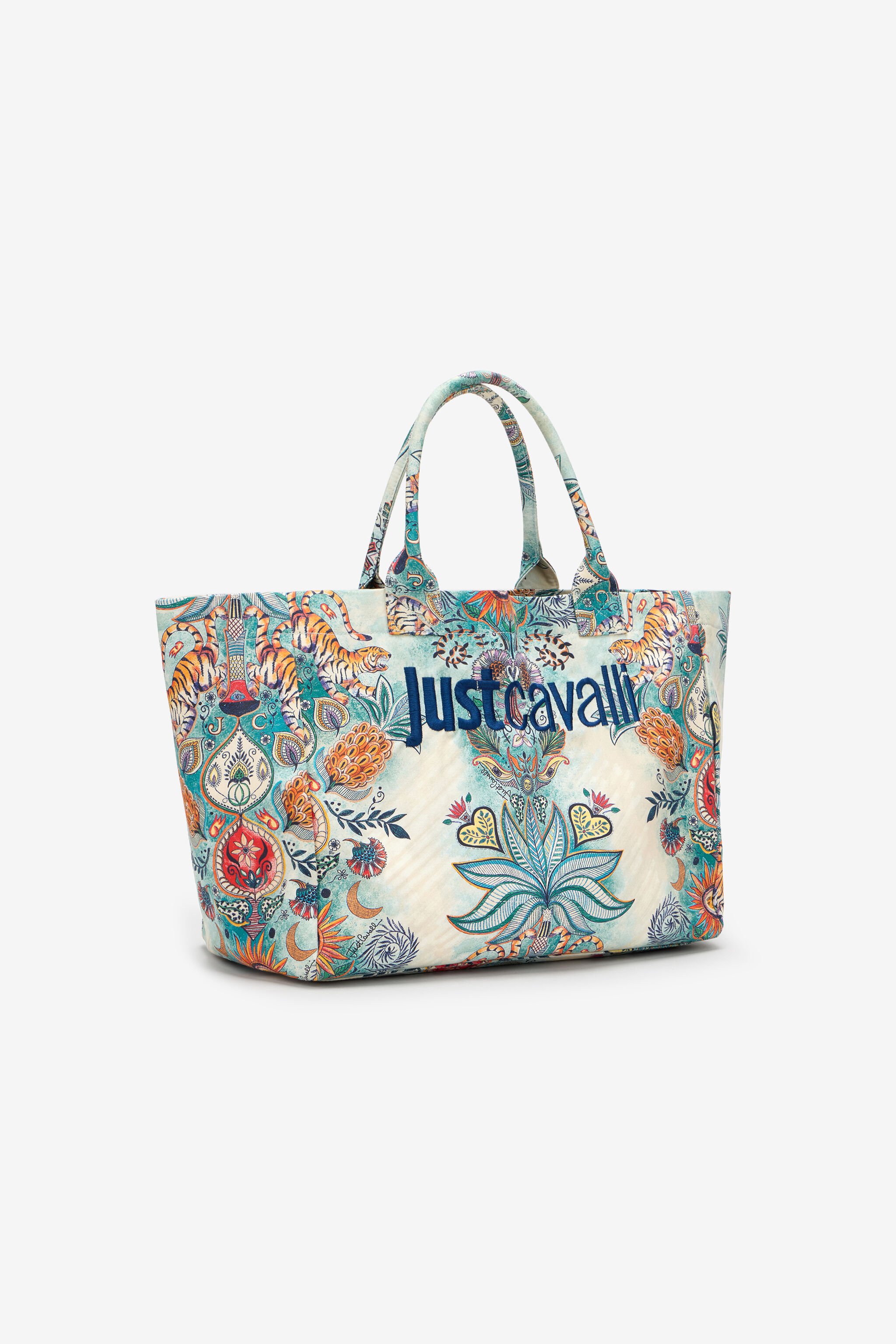 JC Tropical Garden Print Shoulder Bag JC Tropical Garden Print Shoulder Bag 217 AZZURRO + 582 AR WFB118-WF448