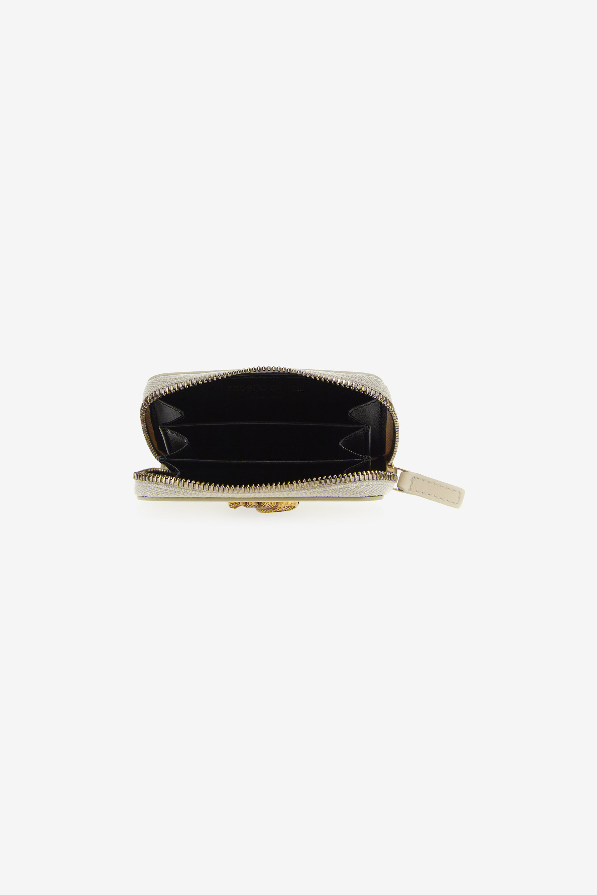 RC Small wallet with Monogram RC and zip Ivory SKA003-PZ172