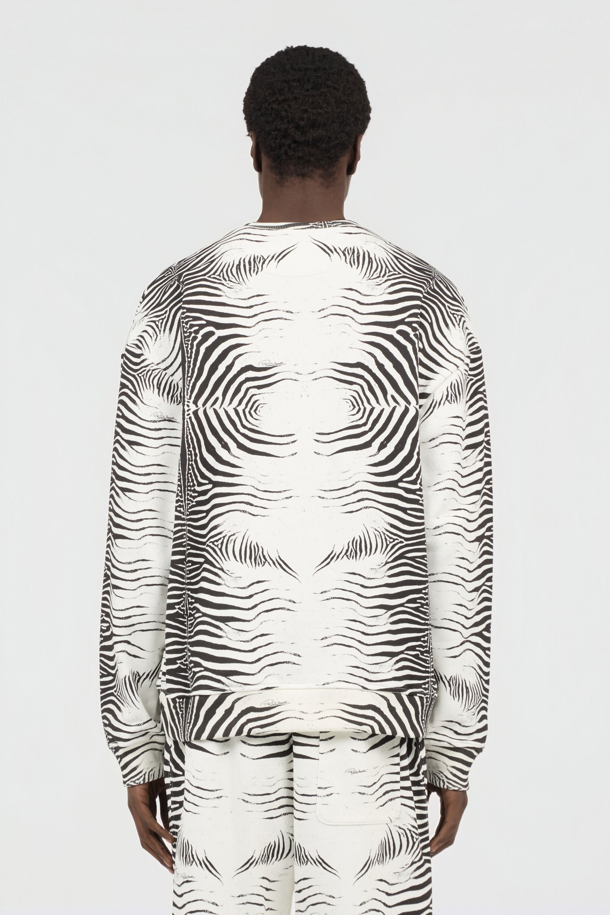 RC Zebra Print Sweatshirt WHITE/BLACK ZEBRA SOT66I-CF050