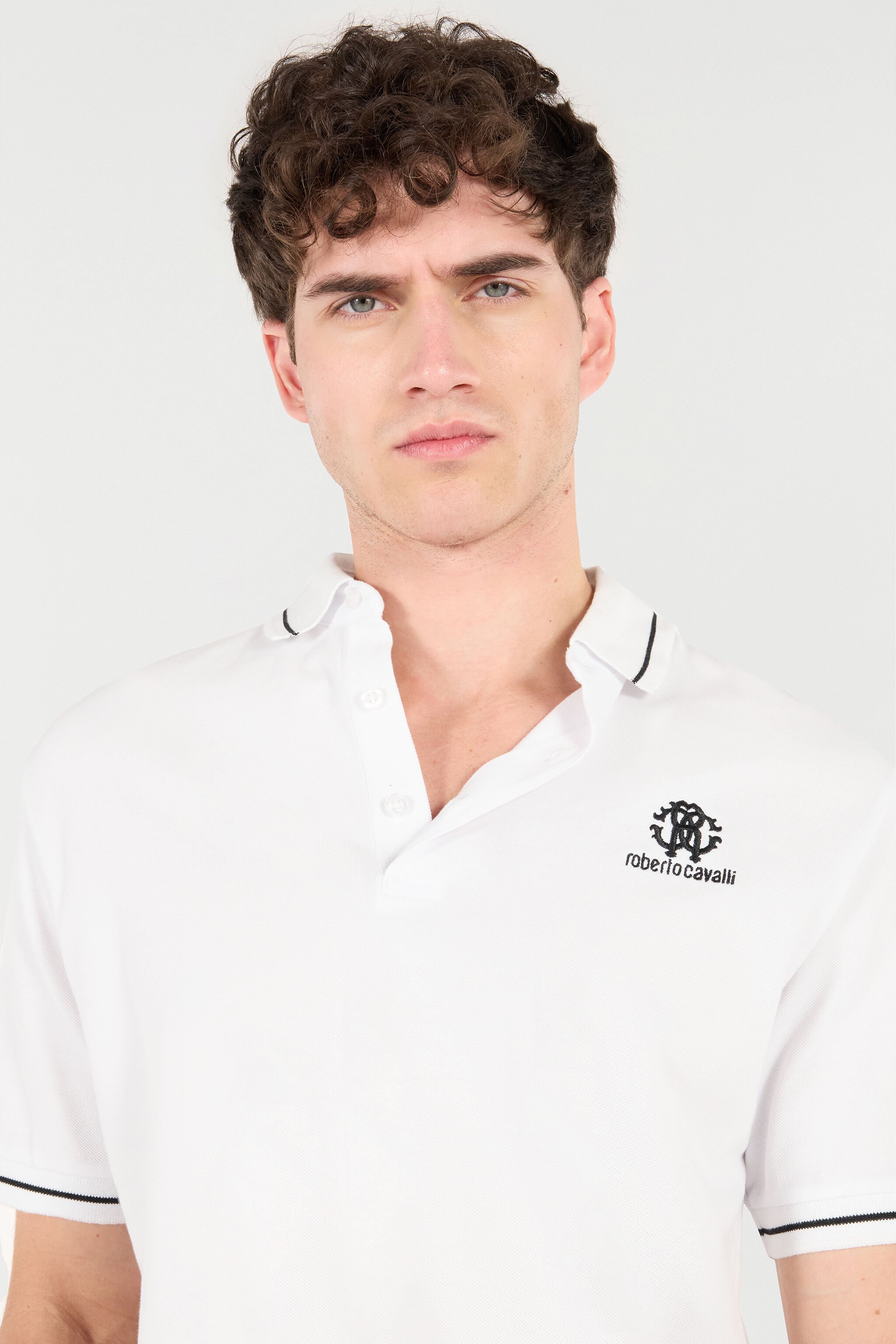 RC Polo With RC Monogram And Logo White POT64B-KB001