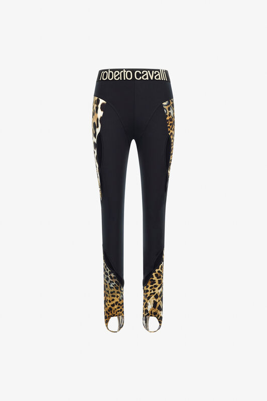 RC Leggings with Jaguar Skin print Black SKT27B-LNG34