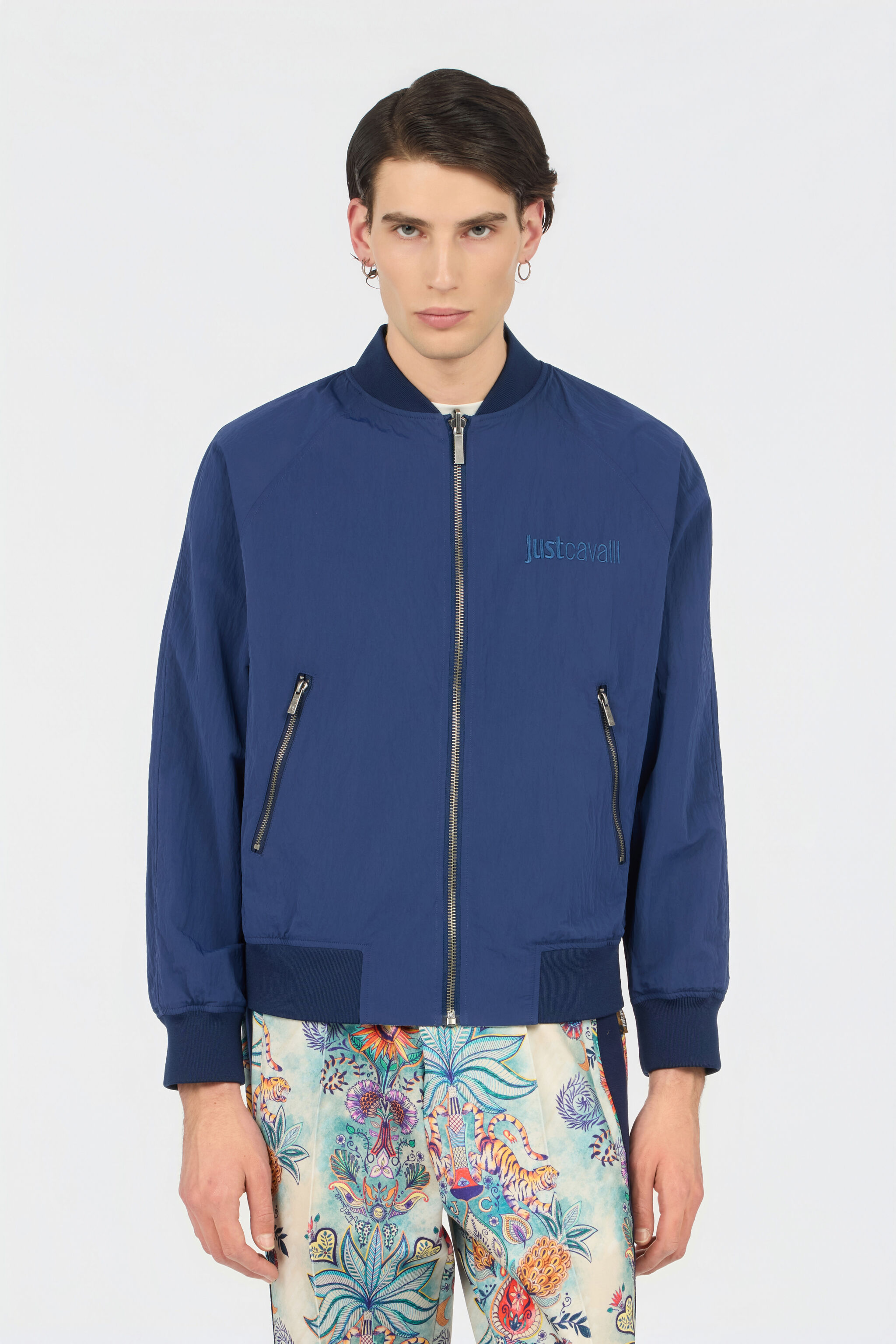 JC Giacca Stampa Tropical Garden NAVY WFT129-WF185