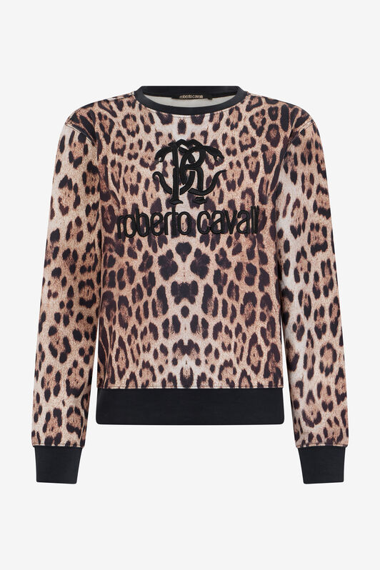 RC Leopard Print Sweatshirt JAGUAR QOT66A-2OG34