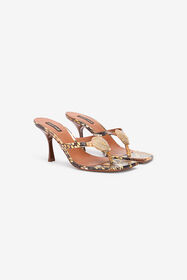 ${brand} Sandals With Python And Shell Print ${colorDescription} ${masterID}