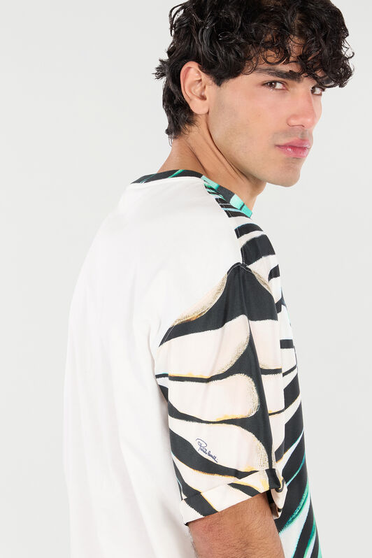 RC Silk-Blend T-Shirt with Ray of Sea Print RC Silk-Blend T-Shirt with Ray of Sea Print Light blue TRT62A-4QM76