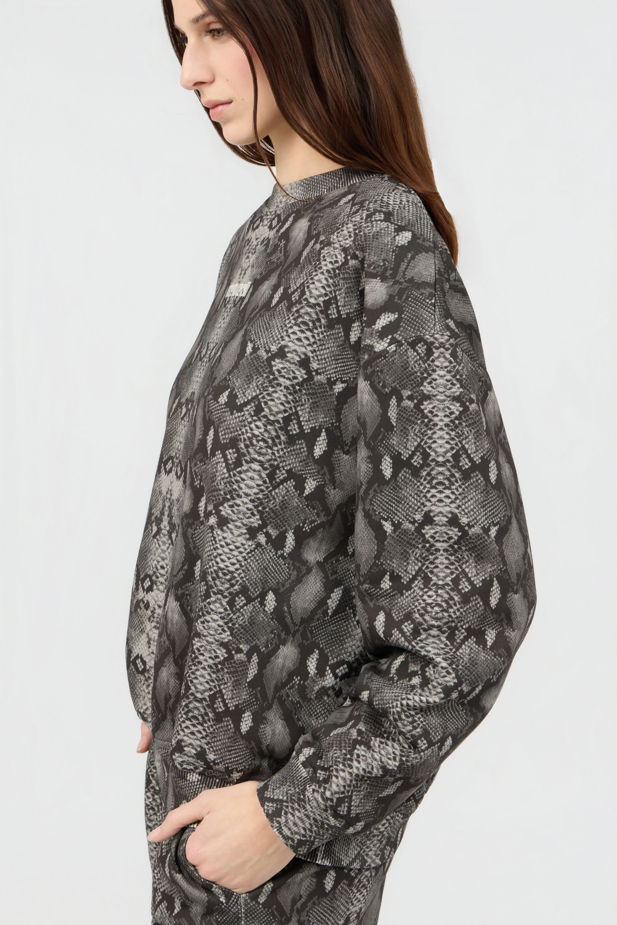 RC Sweatshirt Mit Python-Print PYTHON DARK GREY SOT66L-CF050