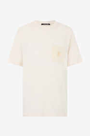 RC Ivory Knit T-Shirt with Monogram RC WHITE SOT60A-AI008