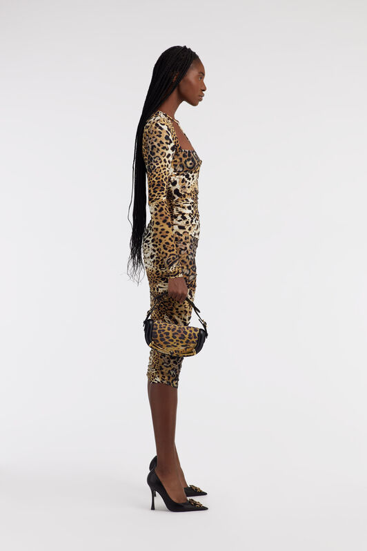 RC Jaguar Skin print dress Light Brown SKT171-LNG34