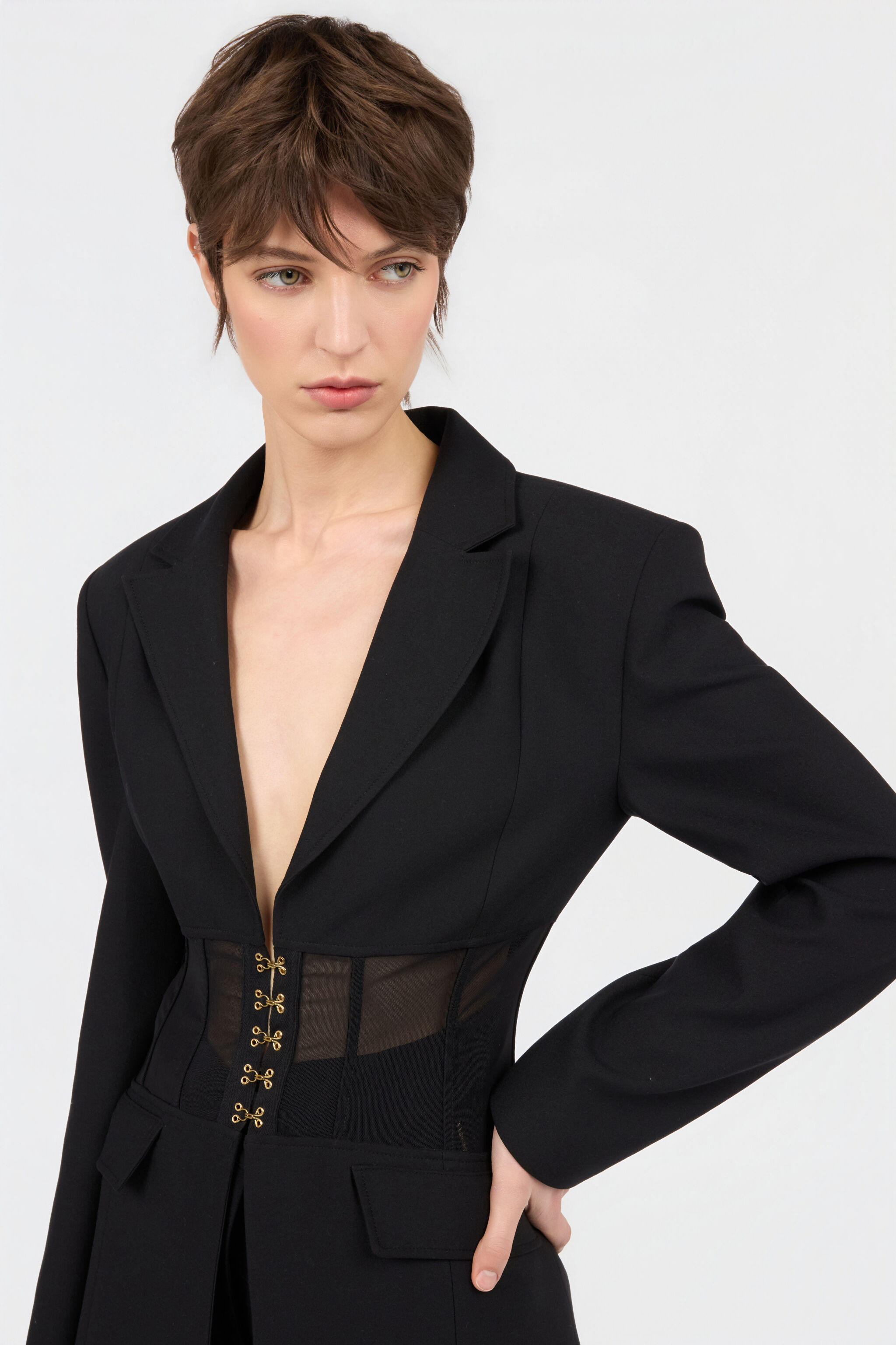 JC Chaqueta Negra BLACK WFT336-WF734