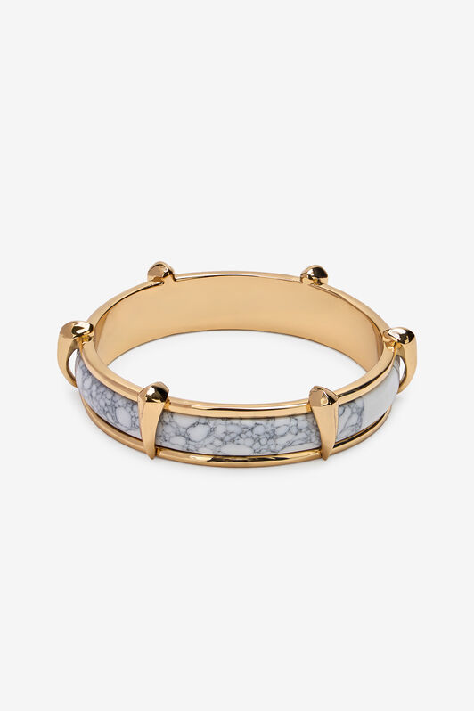 RC Pulsera Rígida Efecto Mármol Gris TWG004-AM002