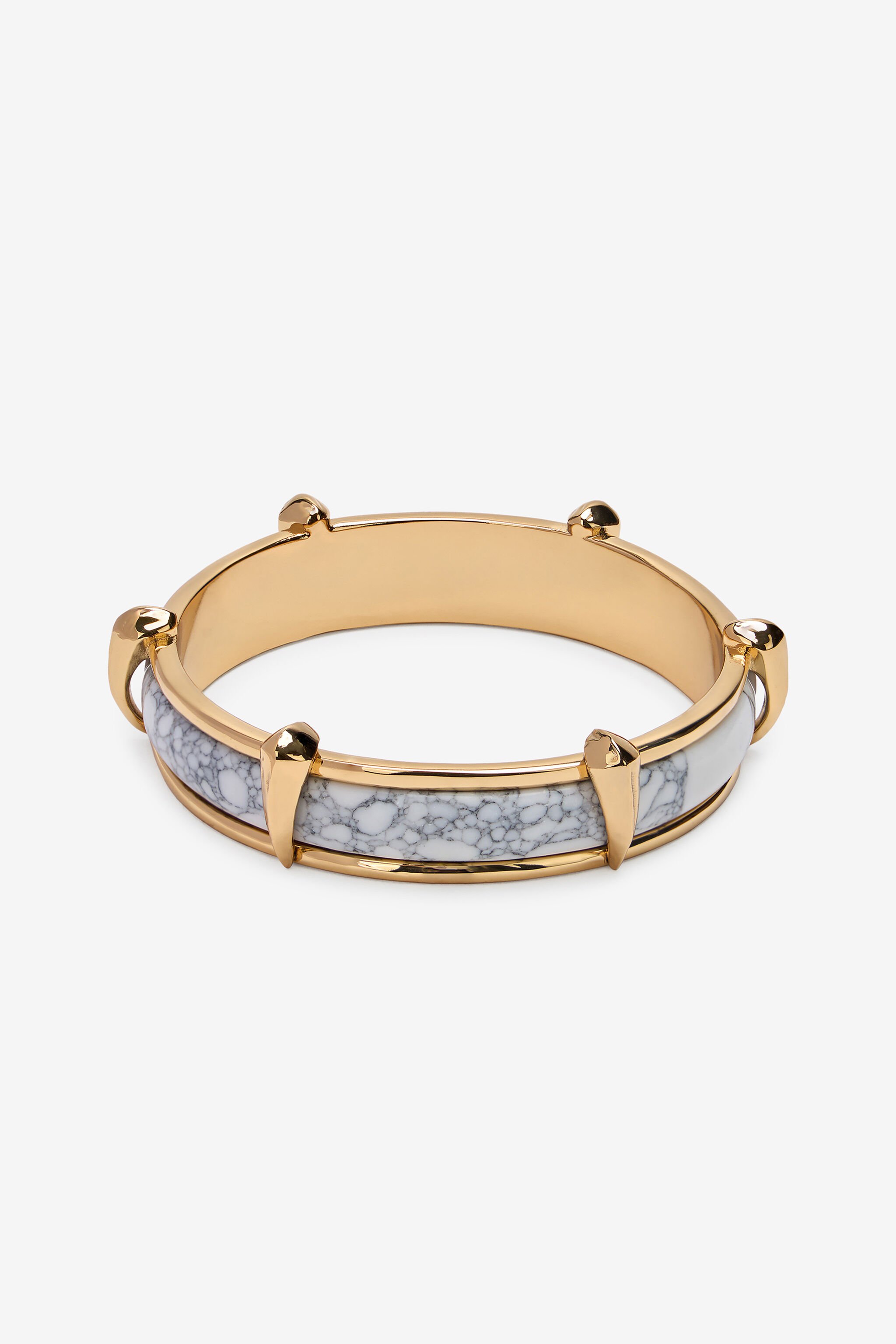 RC Pulsera Rígida Efecto Mármol Gris TWG004-AM002