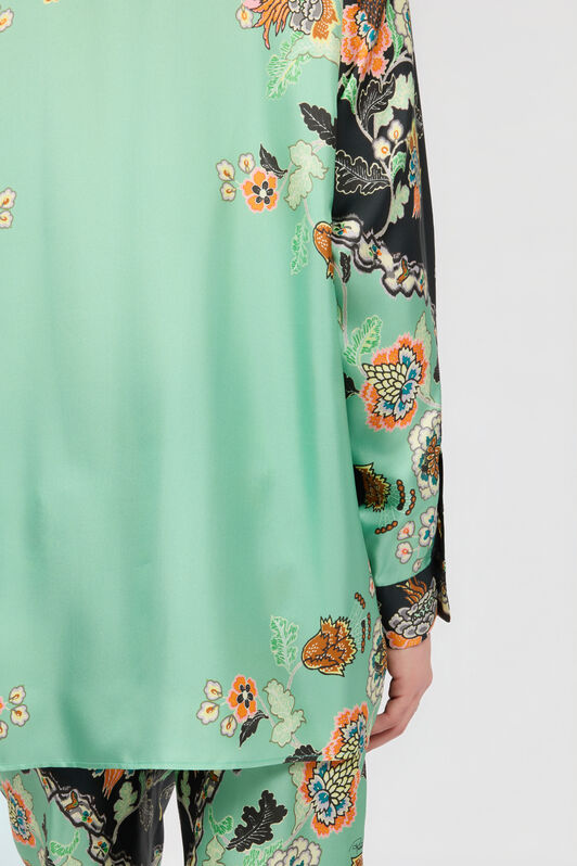 RC Camicia Stampa Kimono DARK GREEN/BLACK XNT720-4QT25