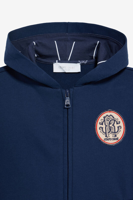 JU Felpa Blu Con Monogram RC JU Felpa Blu Con Monogram RC NAVY VJT68F-CF050