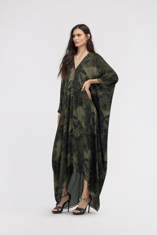 RC Hawaii Green print Kaftan Dark green SKT181-CTI84