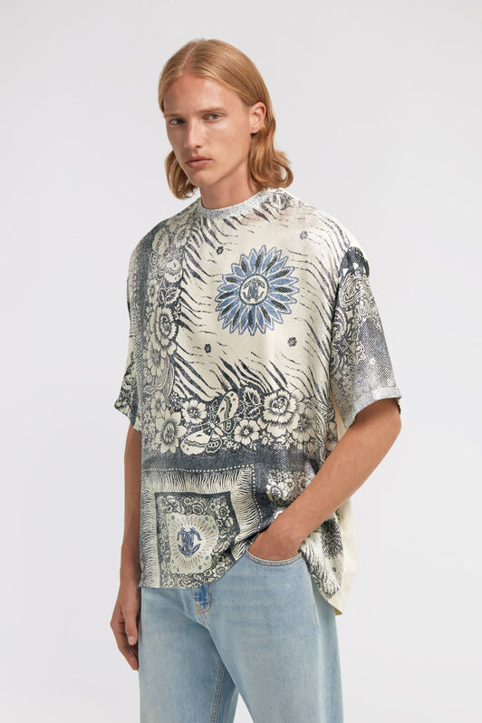 RC Bandana Print T-shirt Blue TRT62S-4QN11