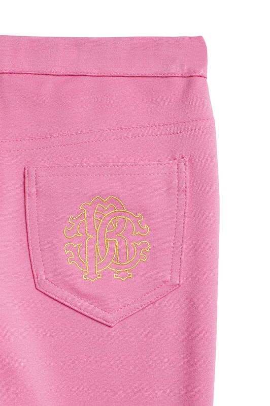 JU Pink logo crest jeggings JU Pink logo crest jeggings AURORA PINK IJT210-JT023