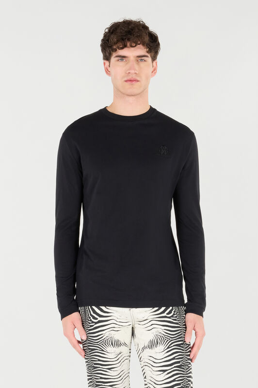 RC Long-Sleeved T-Shirt With RC Monogram Black POT61A-JD060