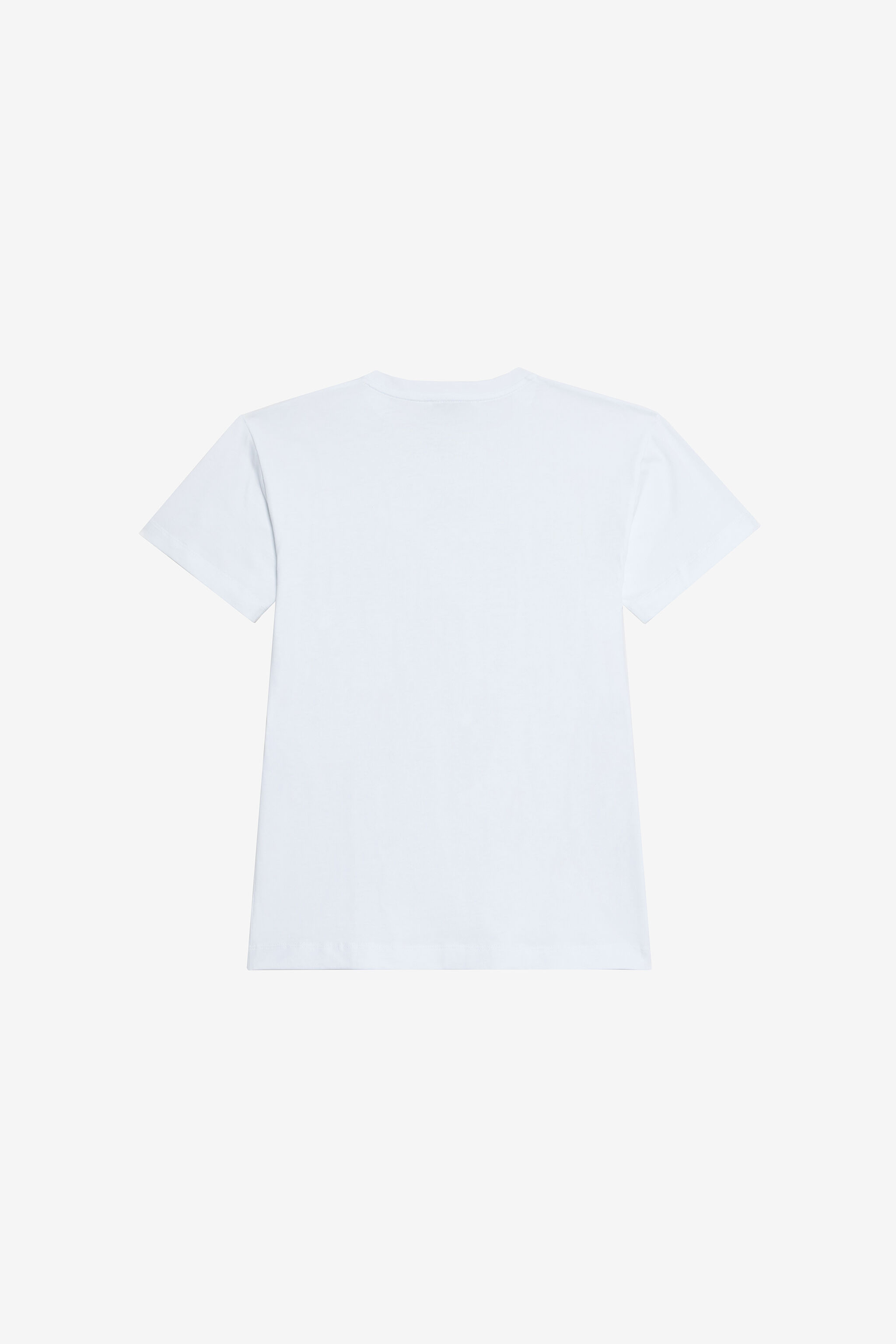 JU Optical White T-Shirt with RC Monogram in Rhinestones OPTICAL WHITE VJT10G-JD001