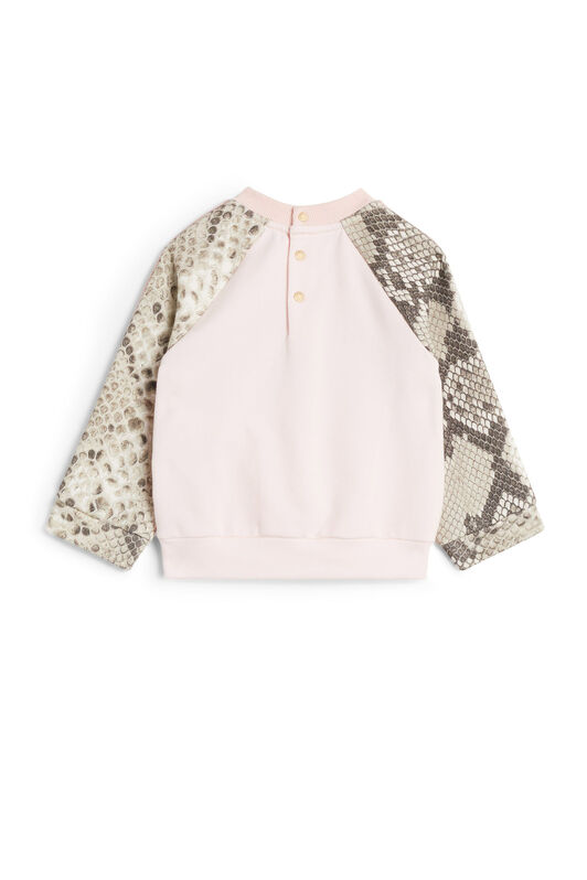 JU Baby-Sweatshirt mit Strass-Logo JU Baby-Sweatshirt mit Strass-Logo BABY PINK JJT925-CF027