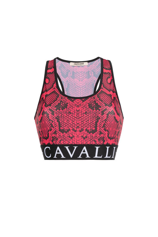 RC Python-Print Crop Top RC Python-Print Crop Top Fuchsia IST60A-LNE11
