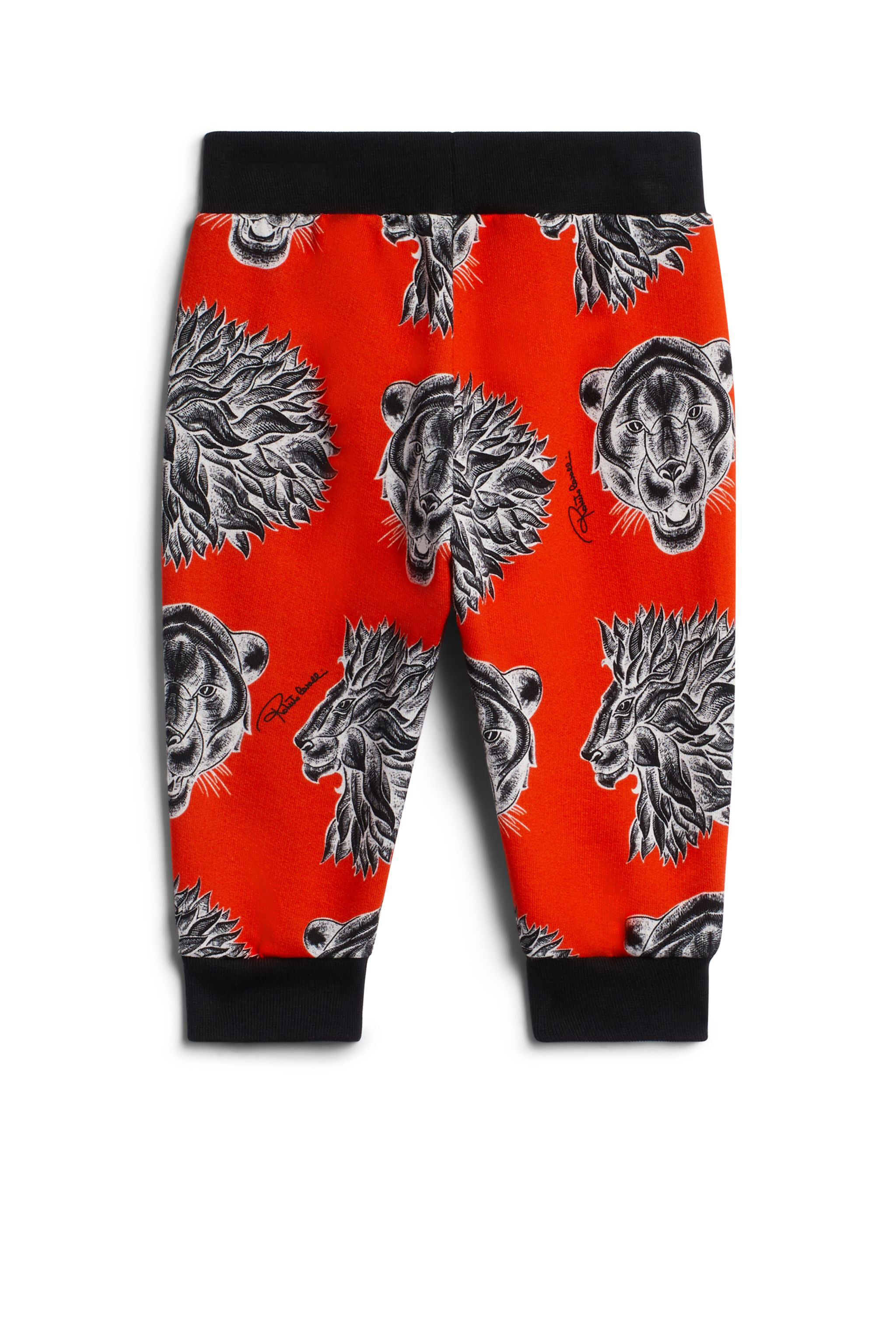JU Panther Medley print trackpants RED/BLACK IJT289-HUQ92