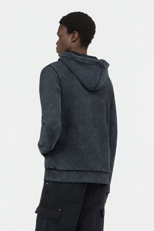 RC Schwarzes Sweatshirt mit Aufgedruckten Rosen BLACK SOT66B-CF008