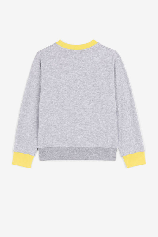 JU Logo-print sweatshirt Gray QJT952-CF050